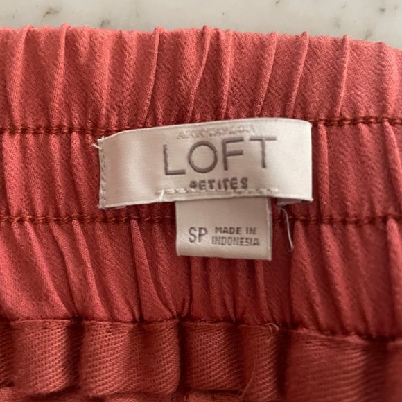 Loft Petites Short Orange Rust Colored Skirt With Pockets Size Small - Picture 2 of 7